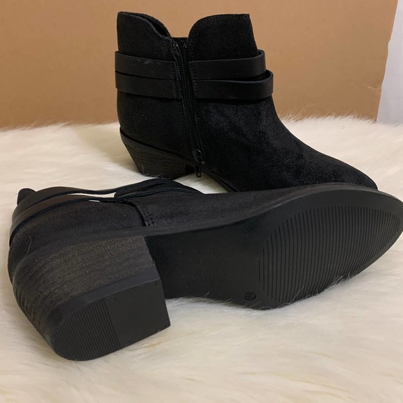 FAT FACE Black Leather EMMA STRAPPY Ankle Boots Sz 8 NWT - Picture 11 of 15